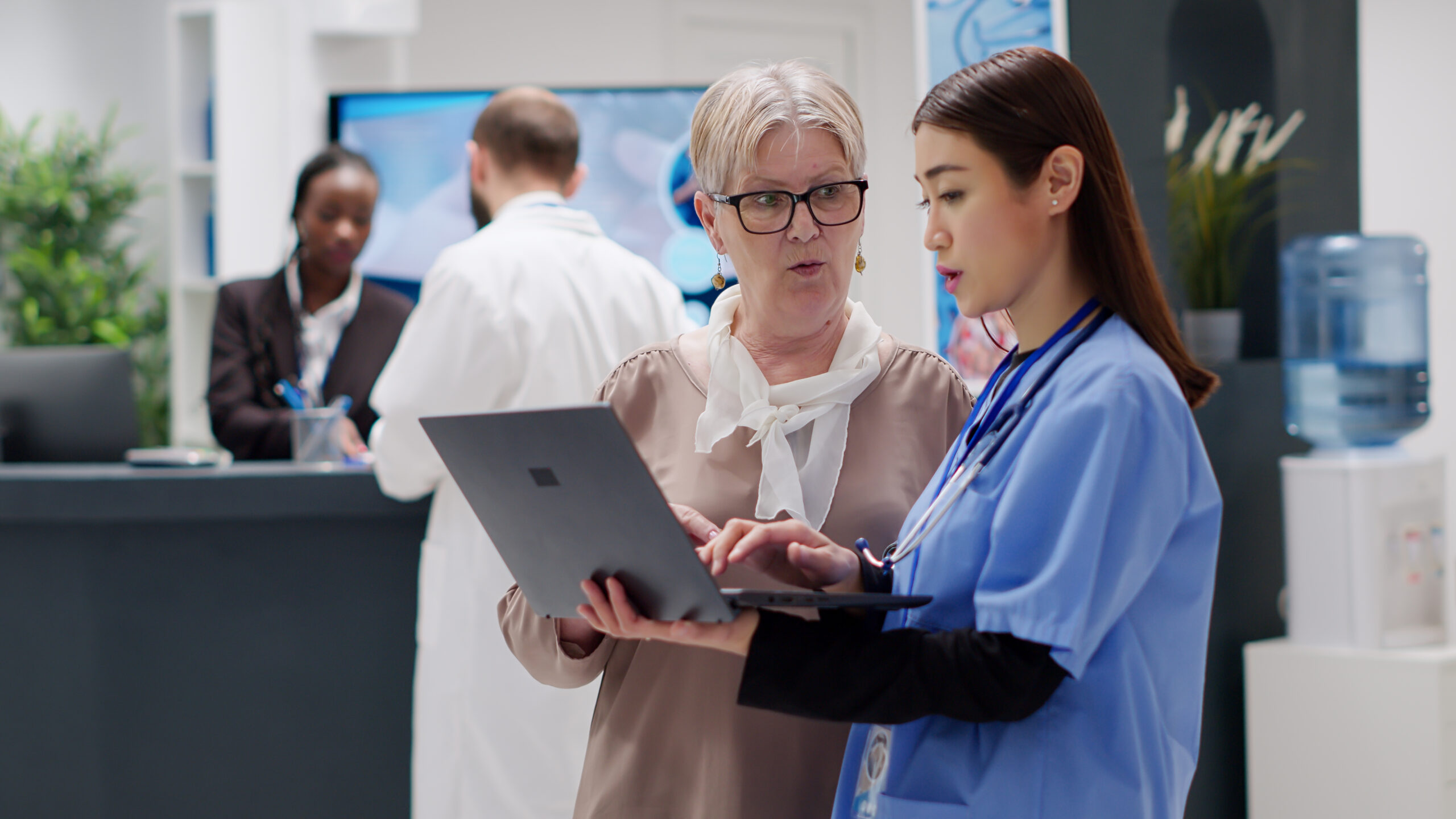 Healthcare team improving care operations
